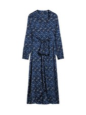 Robe Penny Black Pour Femme, En Satin, Couleur Bleue, Coupe Regular, Modèle...