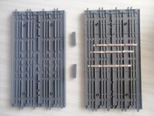 TCR 2 x rails 4 voies double piste 25cm changement de file avec 1 rail connectée