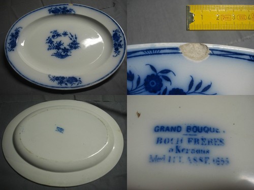 Grand plat ancien boch - ,