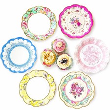 Lot de 24 jolies assiettes en