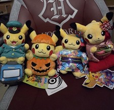 4 Peluches Pikachu Exclusives Pokémon Center Japon (neuf avec étiquettes)