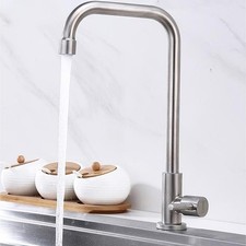 Robinet de cuisine trou à levier unique design élégant robinet eau froide en