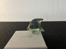 Poisson vert gris clair en cristal Lalique