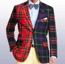 Manteau De Mode Tartan Écossais Pour Mariage Veste Tartan Écossais