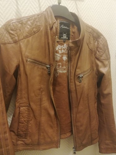 Veste cuir perfecto redskins - cuir,