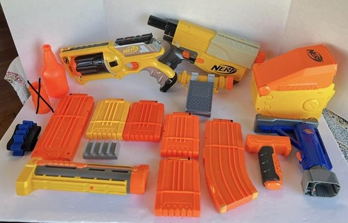 Nerf lot yellow maverick rev - nerf, rev-6