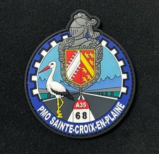 Ancien écusson PVC Gendarmerie PMO Sainte Croix En Plaine Alsace collection