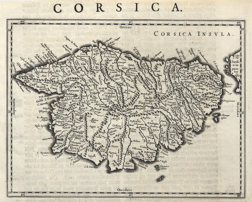 Corse carte ancienne originale - corse,