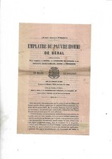 1860. Prospectus. Publicité. Emplatre du Pauvre Homme. Béral. Pharmacie. Doc++++