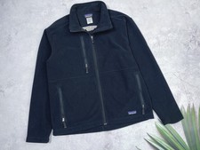 Veste polaire Patagonia Synchilla à fermeture éclair noire taille moyenne...