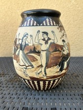 CIBOURE  : VASE EN GRÈS SIGNÉ DAVID  CÉRAMIQUE BASQUE