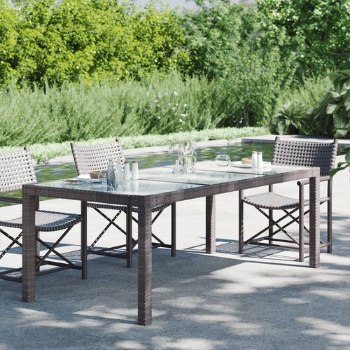 Cour table jardin marron - cour,