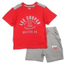 Ensemble garçon Lee Cooper. Couleur rouge. Cadeau pour enfant de 4 à 14 ans.