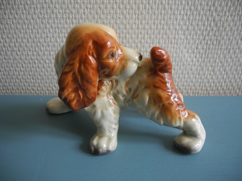 Ancienne statuette chien - statuette,