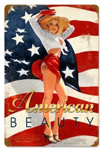 Plaque sexy pin american - sexy,