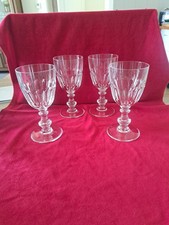 4 Anciens grands verres à eau