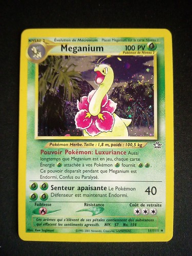 Carte pokémon meganium 111 - meganium, 11/111
