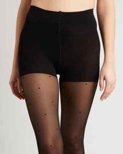 YADE COLLANT VOILE FANTAISIE PLUMETIS TAILLE L COULEUR NOIR