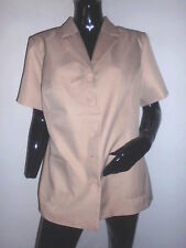 VESTE MANCHE COURTE FEMME DAXON BEIGE FERME PAR BOUTONS 2 POCHES T:42/44