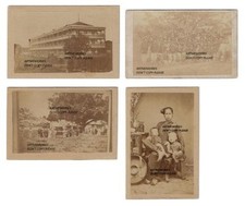 Indochine Chine 4 photos c1860