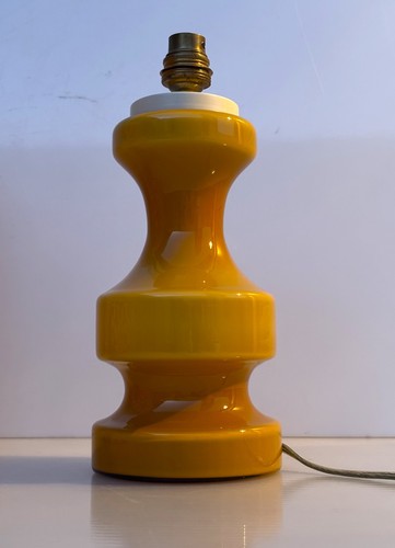 Pied lampe verre orange - pied, de