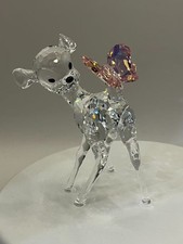 Figurine Bambi en cristal Swarovski avec papillon #943951 Disney, sans boîte