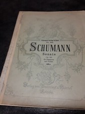 Schumann "Sonate Op.121 "  Partion Violon et Piano  Sheet music score 