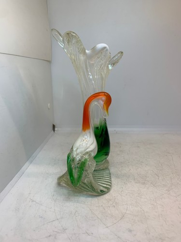 Ancien vase verre decor - ancien,