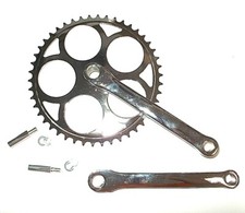 pédalier vélo classic vintage à clavette L 170 mm 46 dents