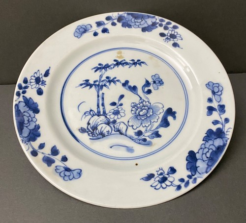 Assiette plate bleu de - en,