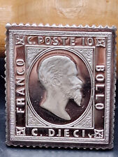 Motif de timbre en argent fin