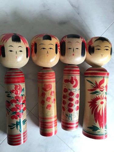 Set taraditional kokeshi - 4,