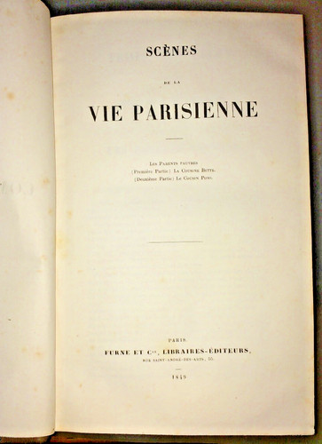 Balzac scénes la vie - de,