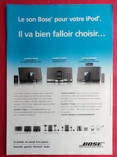 Publicité de presse: Matériel HIFI Audio Numérique  SoundDock de BOSE 2008