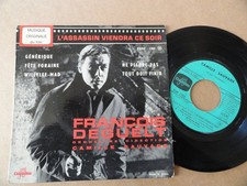 DISQUE 45 TOURS BOF   " L'ASSASSIN VIENDRA CE SOIR "