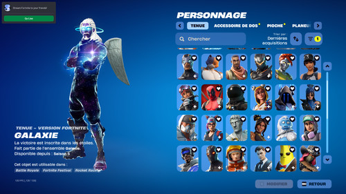 Compte 170 skins battle - compte, fn