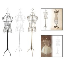 Mannequin en fil de fer, torse, demi-corps, mannequin de couture pour