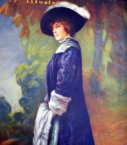 Estampe mlle andrée megard - estampe,