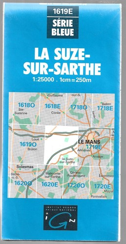 Carte ign serie bleue - carte, 1619