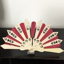 Rare EVENTAIL Ancien Milieu