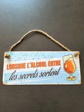 Plaque métal alcool - ,, déco