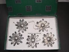 Etains Du Manoir 5 Porte Couteaux  Fleurs