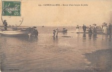 CPA 80 CAYEUX SUR MER RETOUR D'UNE BARQUE DE PECHE