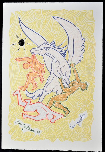 Lithographie jean cocteau - lithographie,
