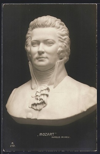 Carte postale buste mozart - carte,