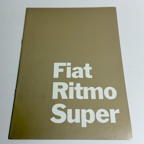 Fiat ritmo super - super, 8p