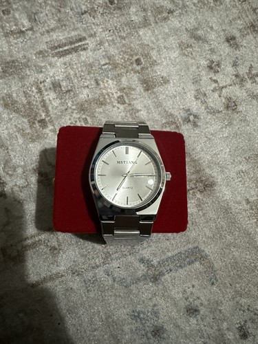 Montre argenté aiguille - montre, à