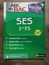 ABC du BAC - Réussite L'essentiel pour le Bac - SES 1re ES / Nathan  2013