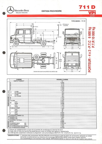 Mercedes trucks 711 vpi - mercedes,
