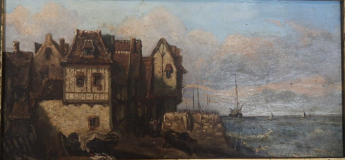 Tableau peinture marine huile - tableau,